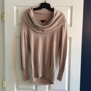 Tan cowl neck light sweater